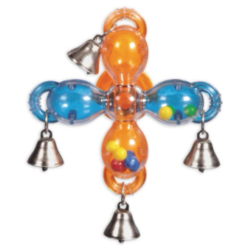 Jw Pet Insight Activitoy Quad Pod Bird Toy For Parakeets & Cockatiels 3.5 in