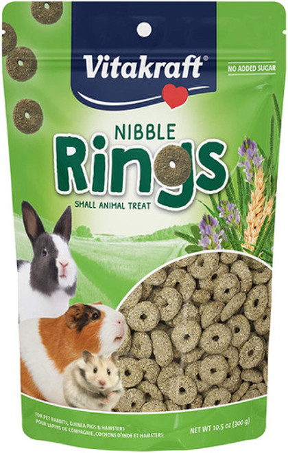 Vitakraft Nibble Rings Crunchy Small Animal Treats 10.6 oz