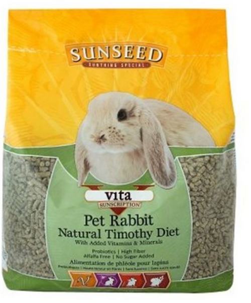 Sunseed Vita Sunscription Natural Timothy Pet Rabbit Diet 5 lb