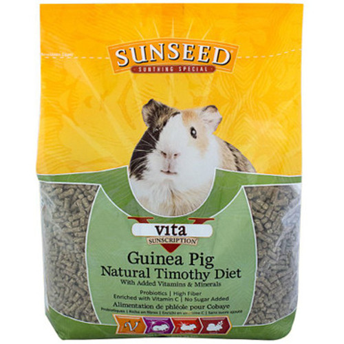 Sunseed Vita Sunscription Natural Timothy Guinea Pig Diet 5 lb