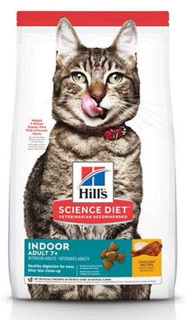 Hill's Science Diet Adult 7+ Indoor Chicken Recipe Dry Cat Food