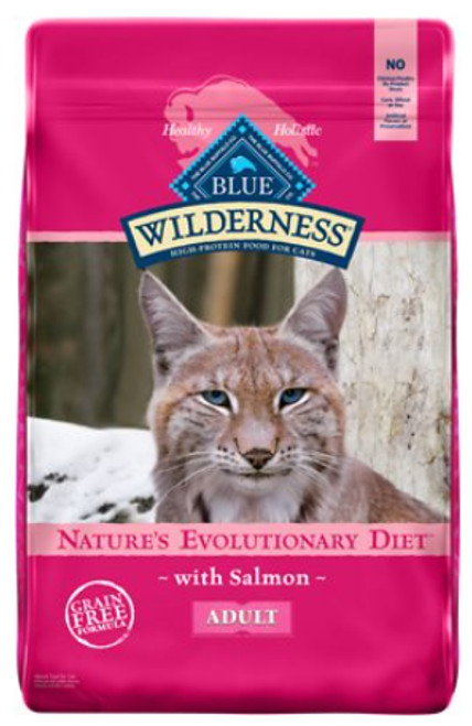 Blue Buffalo Wilderness Adult Salmon Recipe Grain-Free Dry Cat Food