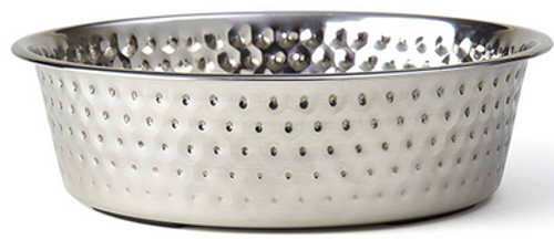 Petrageous Designs Crete Hammered Stainless Steel Bowl 2.32 qt