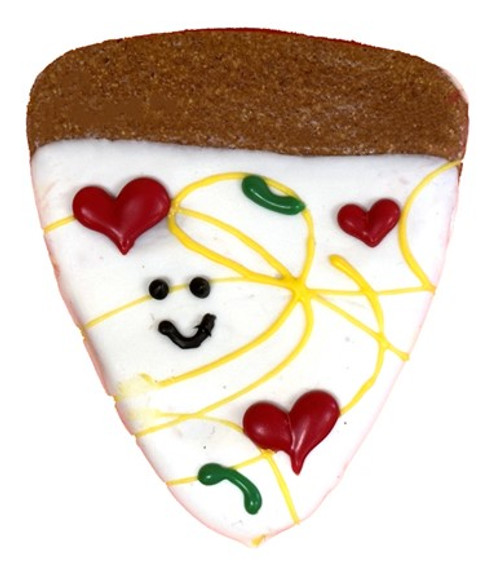 Pawsitively Gourmet Valentine's Day Pizza Slice Dog Cookie 
