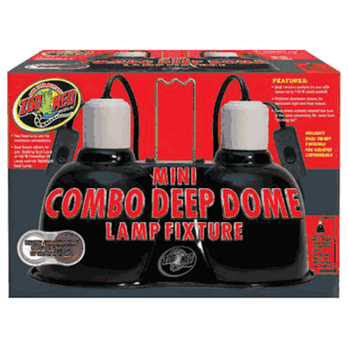 Zoo Med Mini Combo Deep Dome Reptile Lamp Fixture 