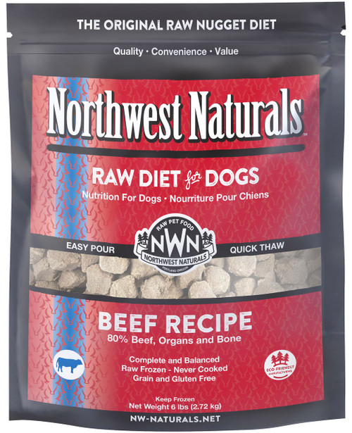 Northwest Naturals Raw Frozen Beef Recipe Nuggets for Dogs