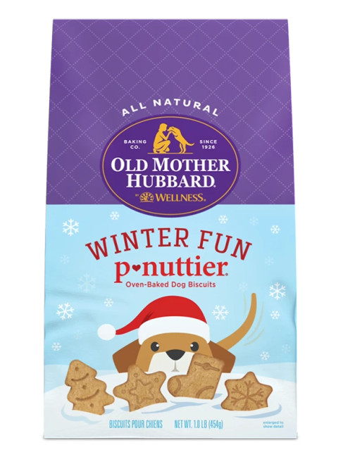 Old Mother Hubbard Winter Fun P-Nuttier Oven Baked Dog Treats 16 oz