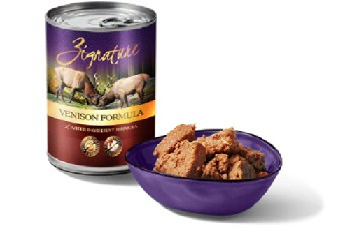 Zignature Venison Limited Ingredient Formula Grain-Free Canned Dog Food