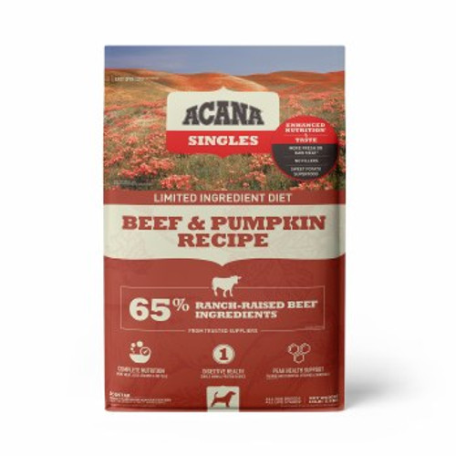 Acana Singles, Beef & Pumpkin Recipe Dry Dog Food