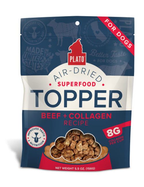 Plato Air-Dried SuperFood Topper Beef & Collagen Recipe