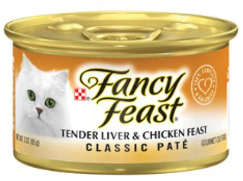 Fancy Feast Classic Pate Tender Liver & Chicken Feast Canned Cat Food