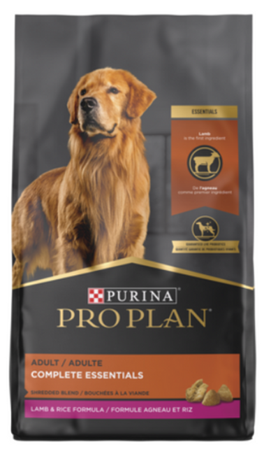 Purina Pro Plan Adult Shredded Blend Lamb & Rice Formula Dry Dog Food