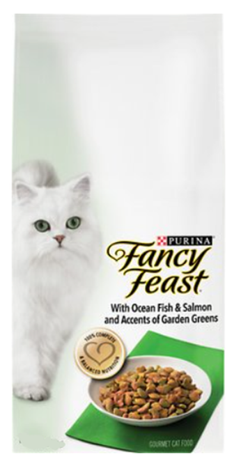 Fancy Feast Gourmet Ocean Fish, Salmon & Garden Greens Dry Cat Food 3 lb