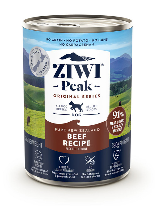 Ziwi Peak Pure New Zealand Beef Recipe Canned Dog Food