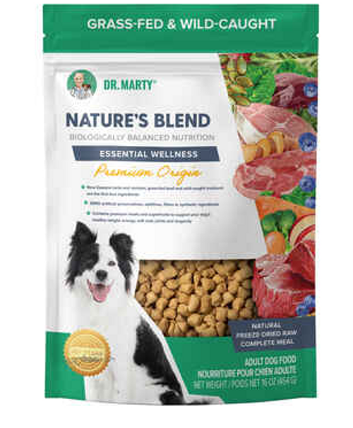 Dr. Marty Nature's Blend Essential Wellness Premium Origin Freeze-Dried Raw Dog Food 16 oz