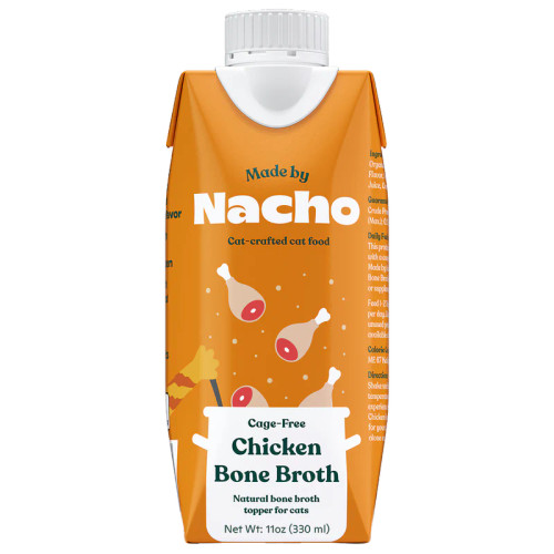 Made By Nacho Cage-Free Chicken Bone Broth Topper for Cats 11 oz