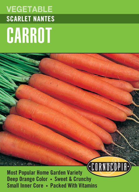 Renee's Garden Scarlet Nantes Carrot Seeds 