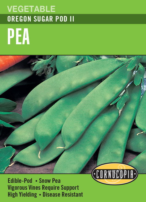 Renee's Garden Oregon Sugar Pod II Pea Seeds 