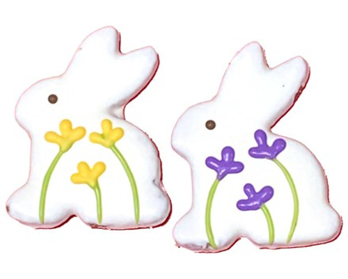 Pawsitively Gourmet Easter Floral Bunny Dog Cookies 