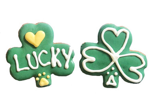 Pawsitively Gourmet St. Patrick's Day Shamrock Dog Cookie 