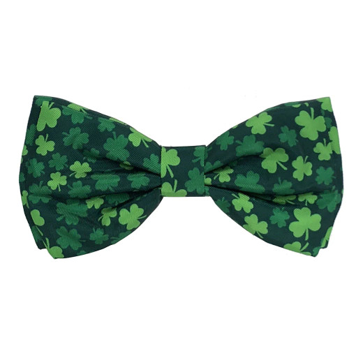 Huxley & Kent St. Patrick's Day Lucky Shamrock Bow Tie Collar Accessory 5 in