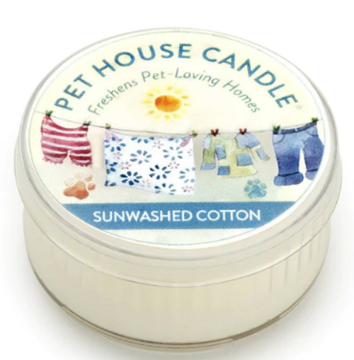 Pet House Sunwashed Cotton Mini Candle 1.5 oz