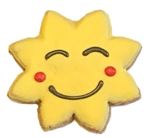 Pawsitively Gourmet Summer Smiling Sun Dog Cookie 