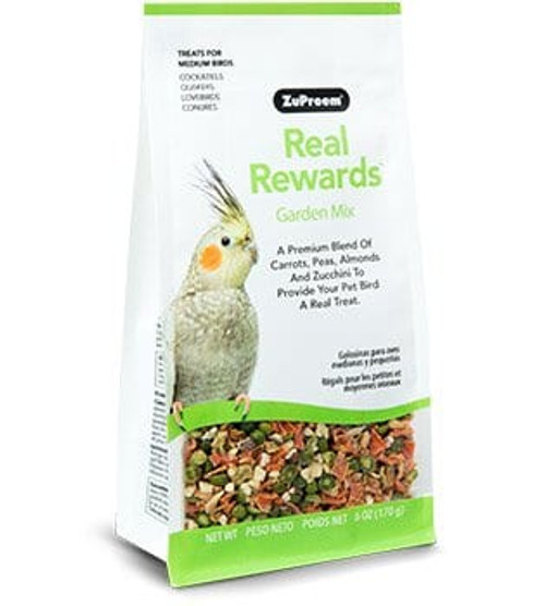 Zupreem Real Rewards Garden Mix for Medium Birds 6 oz