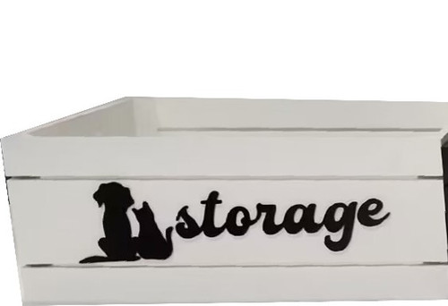 Crystal Art Gallery Dog & Cat "Storage" Wooden Storage Crate 15 x 11 in