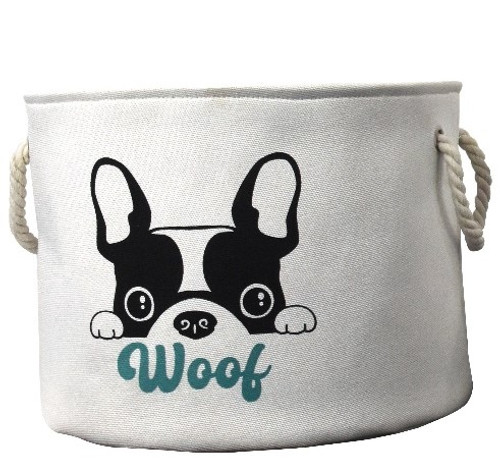 Crystal Art Gallery "Woof" Fabric Storage Bin 15 x 15 x 12 in