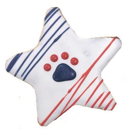 Pawsitively Gourmet Summer Patriotic Stars Dog Cookie 