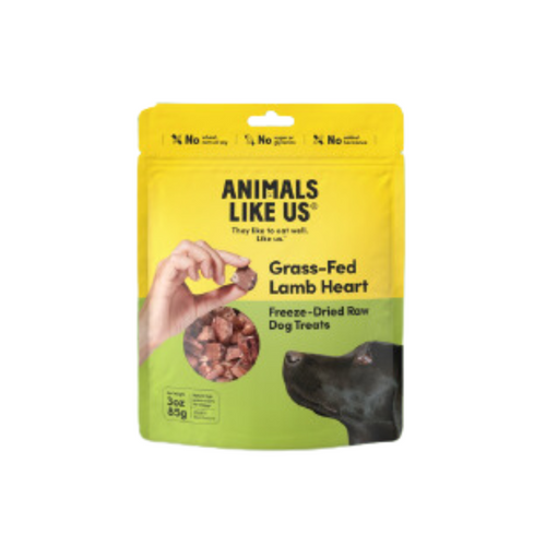 Animals Like Us Freeze-Dried Grass-Fed Lamb Heart Dog Treats 12 oz
