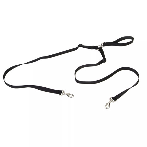 Coastal Pet Products 2 Dog Walker Tangle-Free Adjustable Leash 5/8 in x 4 ft