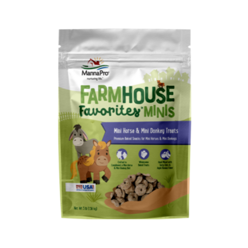 Manna Pro-farm Farmhouse Favorites Mini Horse & Mini Donkey Treats 3 lb