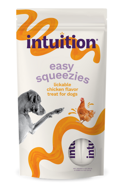 Intuition Easy Squeezies Chicken Recipe Lickable Dog Treats 4 pk