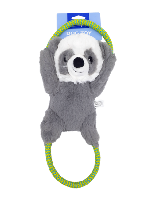 Incredipet Plush Panda with Rope Dog Toy 