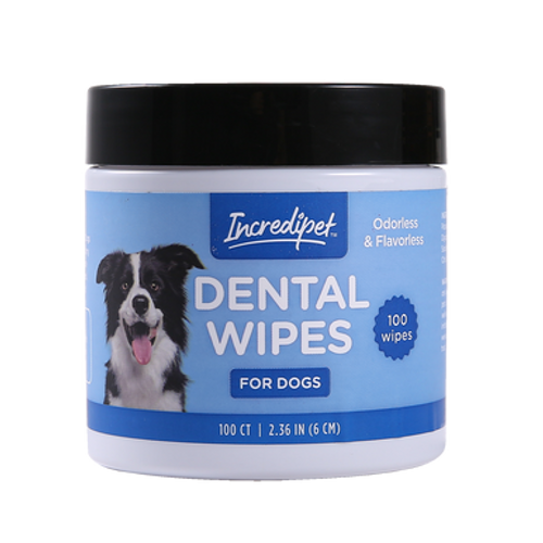 Incredipet Dental Wipes for Dogs, 100 ct 