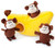 Zippy Paws Monkey In Banana Burrow Dog Toy 