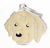 Myfamily Enamel Golden Retriever Personalized Dog ID Tag 