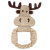 Incredipet Leather & Rope Moose Tug Ring Dog toy 