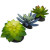 Komodo Succulent Terrarium Plant Reptile Decor 3 pk