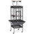 Prevue Black Playtop Bird Home Made With Powder-Coated Steel, 18"L X 18"W X 57"H, 3/4" Wire Spacing 