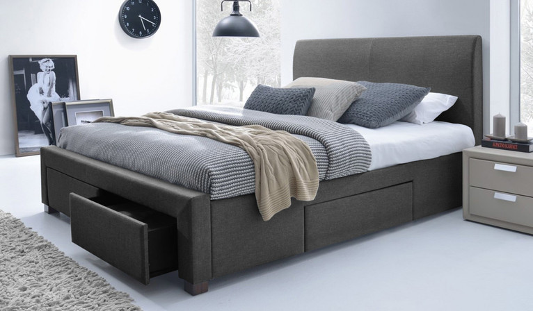 Jersey bed - dark grey