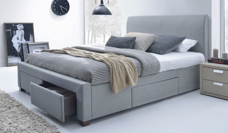 Jersey bed - light grey