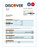 Discover bank corporate statement Word and PDF template