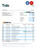 United Kingdom Tide bank statement, Word and PDF template