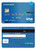# bright blue universal multipurpose bank card template in PSD format, fully editable