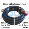 25mm x 20m Fire Pressure Hose with Nozzle