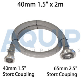 40mm x 2m Suction Hose Storz Both Ends 65-40mm