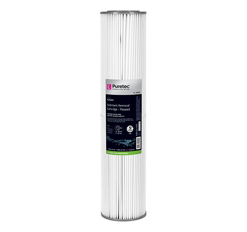 PL05MP2 20" Pleated Sediment Cartridge, Washable, 5 Micron